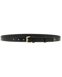 Prada - Solid Buckle Belt - Lyst