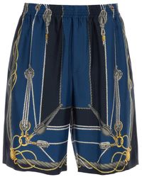 Versace - Twill Bermuda Shorts - Lyst