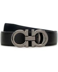 Ferragamo - Leather Reversibile Belt - Lyst