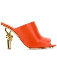 Bottega Veneta - Nappa Leather Knot Heels - Lyst