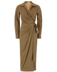 Max Mara - Shirt Collar Midi Dress - Lyst