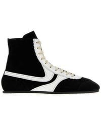 Dries Van Noten - Blackwhite Color Block Sneakers - Lyst