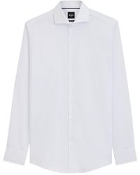 BOSS - Regular Solid Shirt - Lyst
