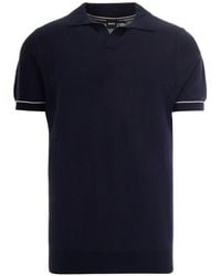 BOSS - Solid Shirt Collar Polo - Lyst
