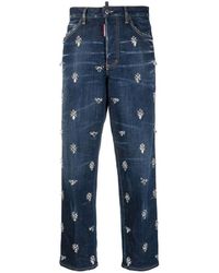 DSquared² - Crystal Flies Wash Boston Jeans - Lyst