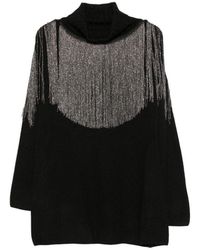 Pinko - Embellished Turtle Neck Sweater - Lyst