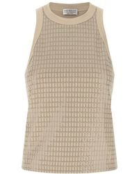 Brunello Cucinelli - Cotton Tank Top - Lyst