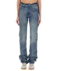 Maison Margiela - Denim Straight Mid Rise Jeans - Lyst