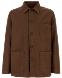 Prada - Shirt Collar Jacket - Lyst
