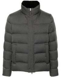 Herno - Dark Quilted Jacket - Lyst
