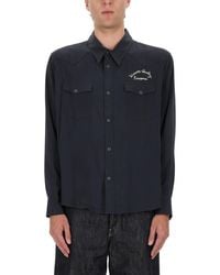 Visvim - Four Corners Long Sleeve Snap Shirt - Lyst