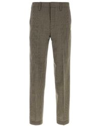 Prada - Flat Front Pants - Lyst