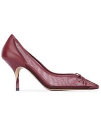 Jacquemus - Burgundy Slip On Heels - Lyst