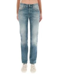 DIESEL - Denim Regular Mid Rise Jeans - Lyst