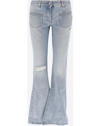 Palm Angels - Low-Rise Flared Cotton Denim Jeans - Lyst