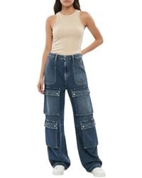 DIESEL - Relaxed Low Rise Jeans - Lyst