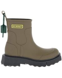 Off-White c/o Virgil Abloh - Rubber Ankle Boots - Lyst