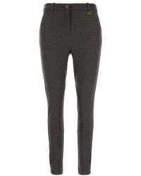 Burberry - Slim Flat Front Pants - Lyst