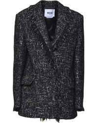 MSGM - Fringed Blazer - Lyst