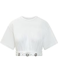 Pinko - Solid Crew Neck Top - Lyst