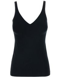 Brunello Cucinelli - V-Neck Tank Top Cotton - Lyst