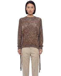 Stella McCartney - Embellished Crew Neck Sweater - Lyst