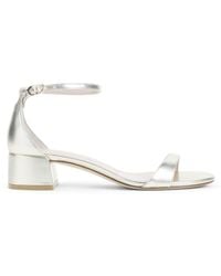 Stuart Weitzman - Metallic Solid Heels - Lyst