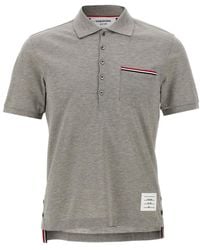 Thom Browne - Rwb Cotton Polo Shirt - Lyst