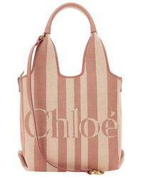 Chloé - Stripy Mini Tote - Lyst