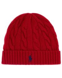 Polo Ralph Lauren - Knitted Beanie Cap - Lyst