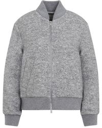 Peserico - Grigio Mercurio Bouclè Bomber - Lyst