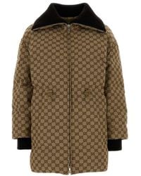 Gucci - Logo Shirt Collar Jacket - Lyst
