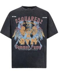DSquared² - Rock Wash Iron T-Shirt - Lyst