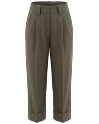 Brunello Cucinelli - Straight Trousers - Lyst