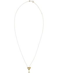 Alita - Golden Martini Necklace - Lyst