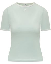 Courreges - Logo Crew Neck T-Shirt - Lyst