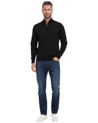 BOSS - Solid Half Zip Sweater - Lyst