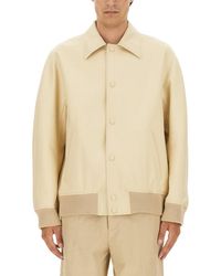 Lanvin - Solid Shirt Collar Jacket - Lyst