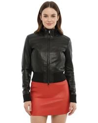 DIESEL - Solid Mock Collar Jacket - Lyst