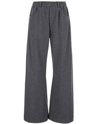 Brunello Cucinelli - Relaxed Elasticated Pants - Lyst