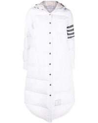 Thom Browne - 4-Bar Hooded Padded Coat - Lyst