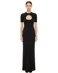 Marine Serre - Solid Round Neck Maxi Dress - Lyst