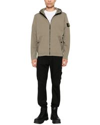 Stone Island - Regular Zip Up Hoodie - Lyst