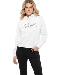 DIESEL - Logo Hood Sweatshirt - Lyst