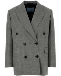 Prada - Wool Blazer - Lyst