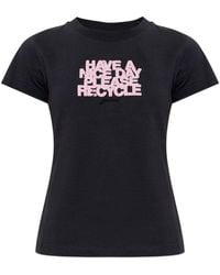 Ganni - Graphic Crew Neck T-Shirt - Lyst
