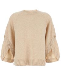 Max Mara - Solid Crew Neck Sweater - Lyst