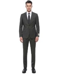 Corneliani - Charcoal Notched Lapel Suit - Lyst