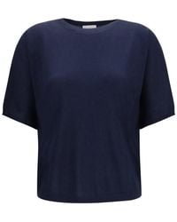 Brunello Cucinelli - Solid Round Neck Sweater - Lyst
