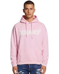 DSquared² - Relaxed Logo Hoodie - Lyst